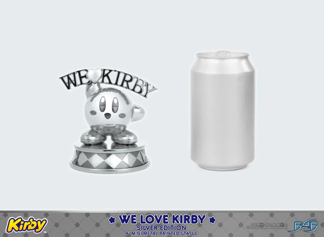 Kirby - We Love Kirby Diecast Statue [Silver Version] - Image 7