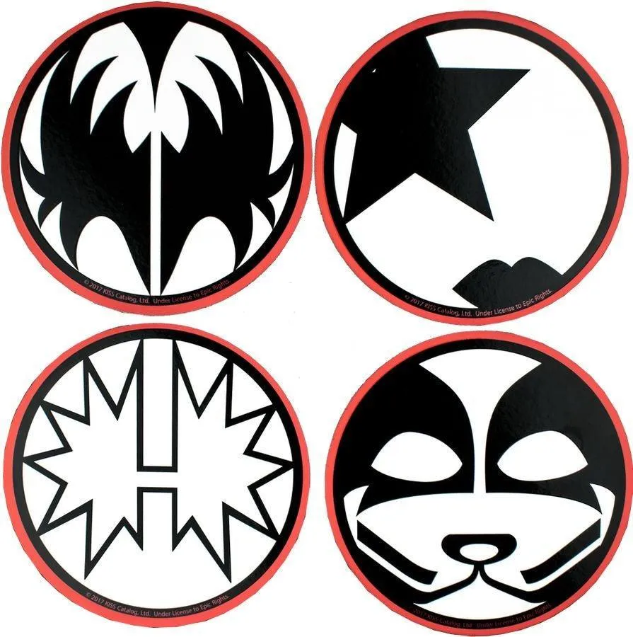 KISS - Round Coaster Set - Image 2