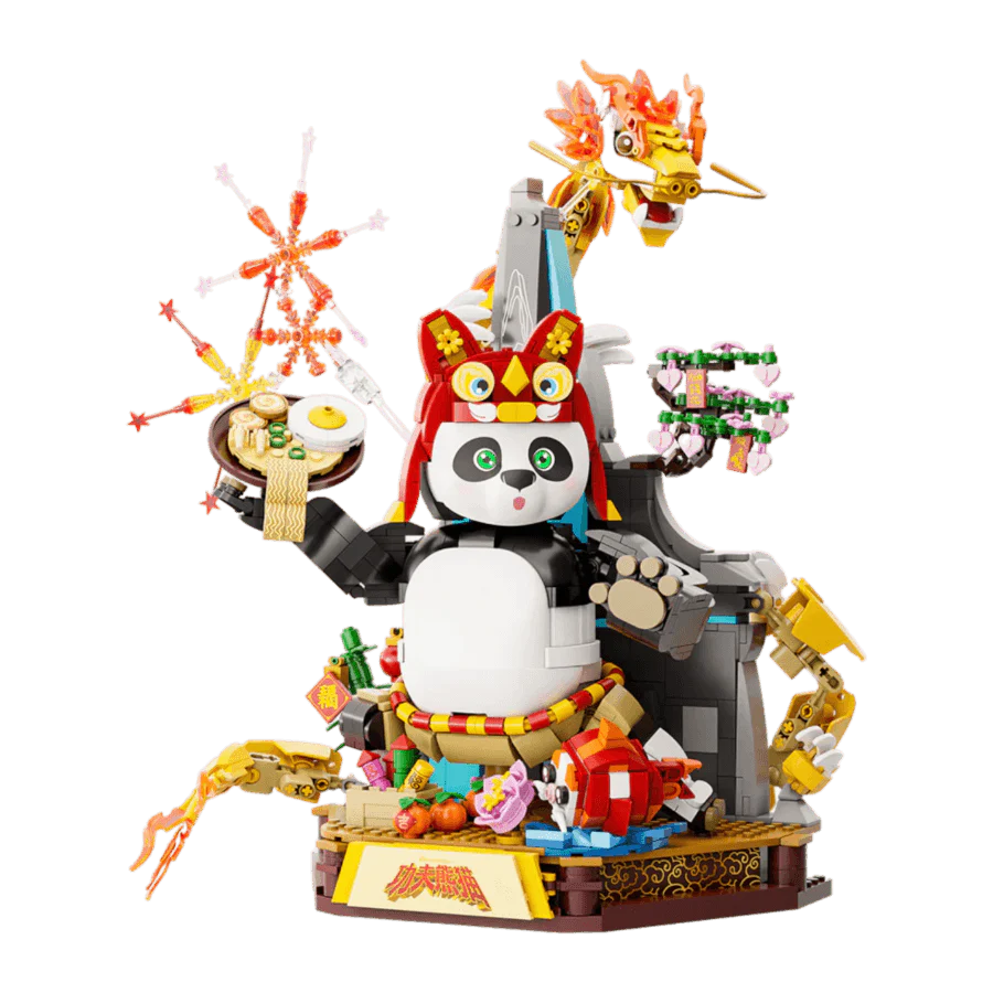 Kung Fu Panda - Dragon Warrior "Spring Festival" Special Edition Buildable Figure (1431pcs) - Image 2