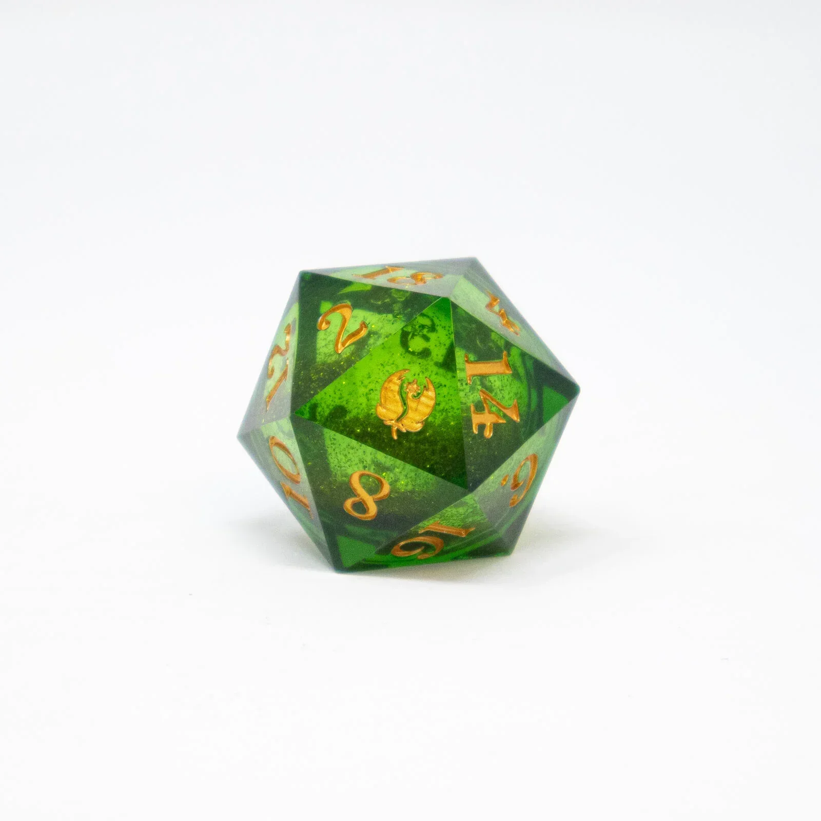 Leaf Green Liquid Core d20