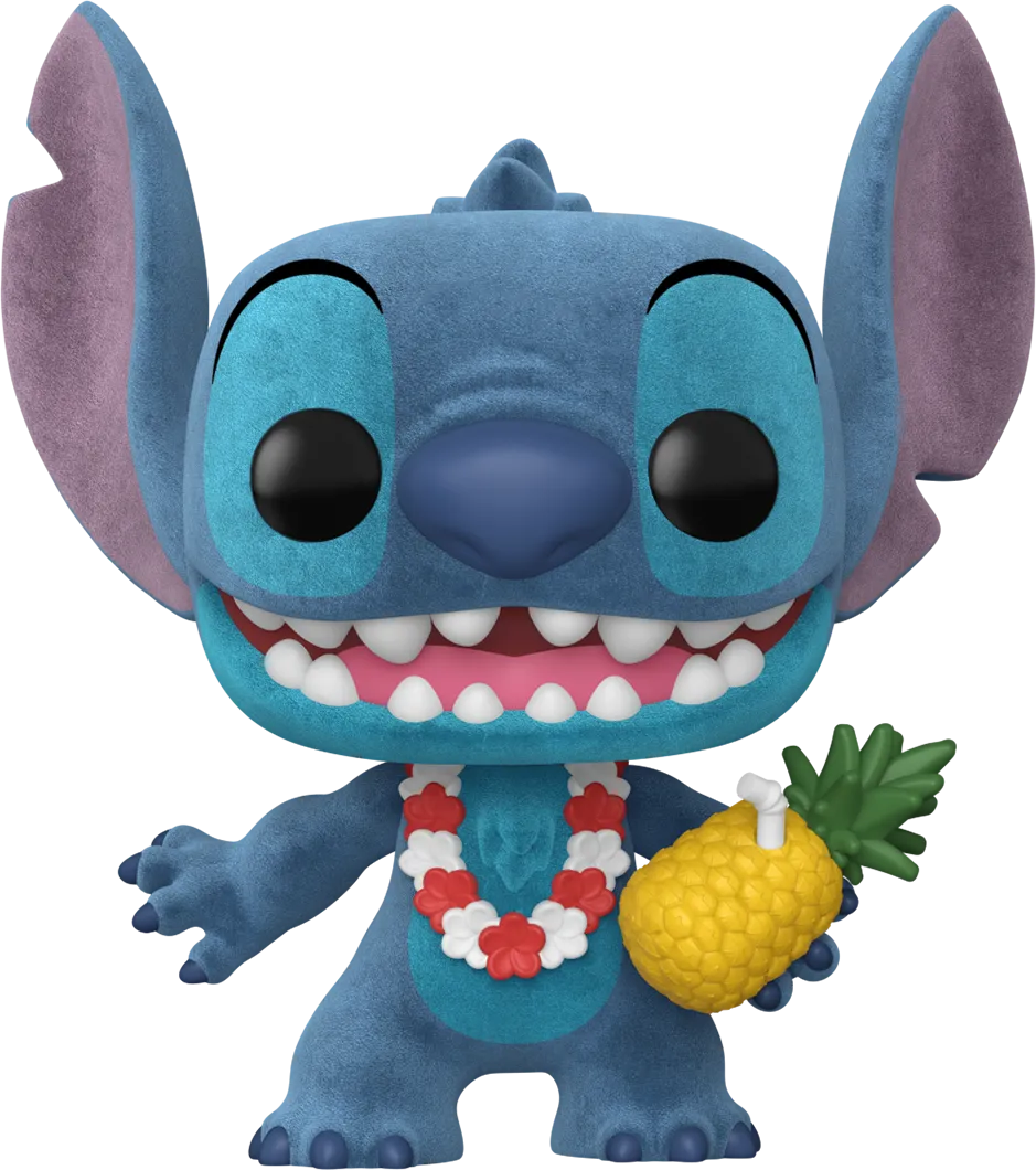 Lilo & Stitch - Luau Stitch US Exclusive Flocked Pop! Vinyl [RS] - Image 2