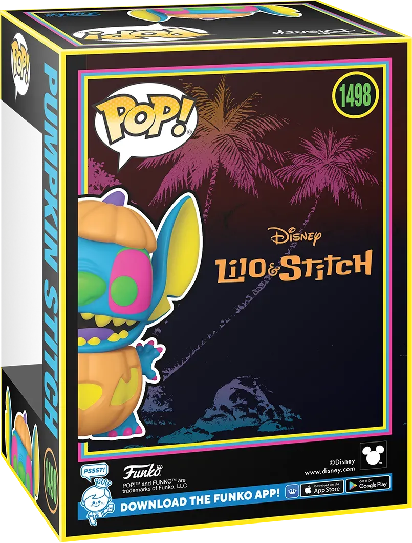 Lilo & Stitch - Pumpkin Stitch US Exclusive Blacklight Pop! Vinyl [RS] - Image 4