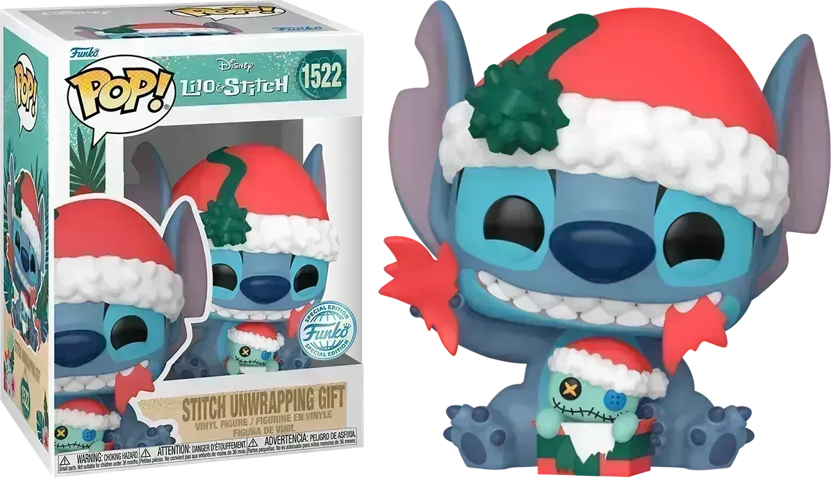 Lilo & Stitch - Stitch Unwrapping Gift US Exclusive Pop! Vinyl [RS]