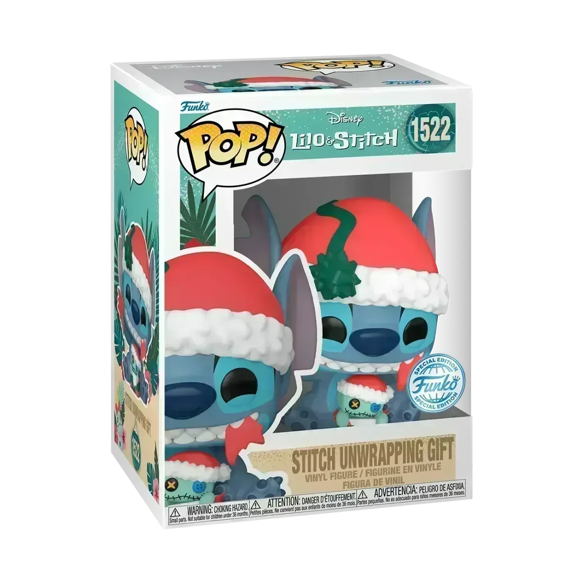 Lilo & Stitch - Stitch Unwrapping Gift US Exclusive Pop! Vinyl [RS] - Image 3