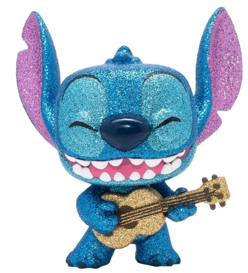 Lilo & Stitch - Stitch with Ukulele Diamond Glitter US Exclusive Pop! Vinyl [RS] - Image 2