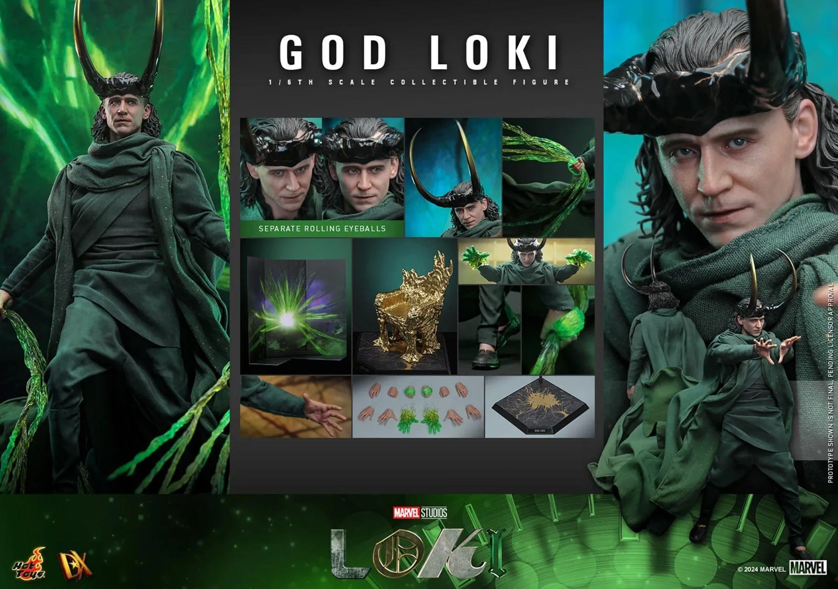 Loki (TV) - God Loki 1:6 Scale Collectable Action Figure - Image 20