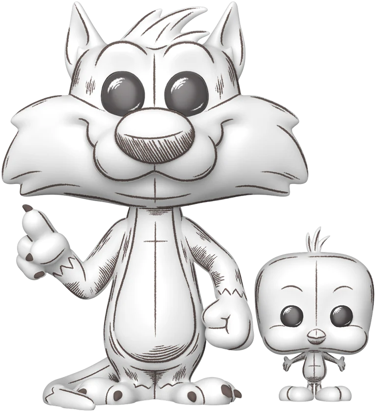 Looney Tunes: Sketched - Sylvester & Tweety Pop! Vinyl - Image 2
