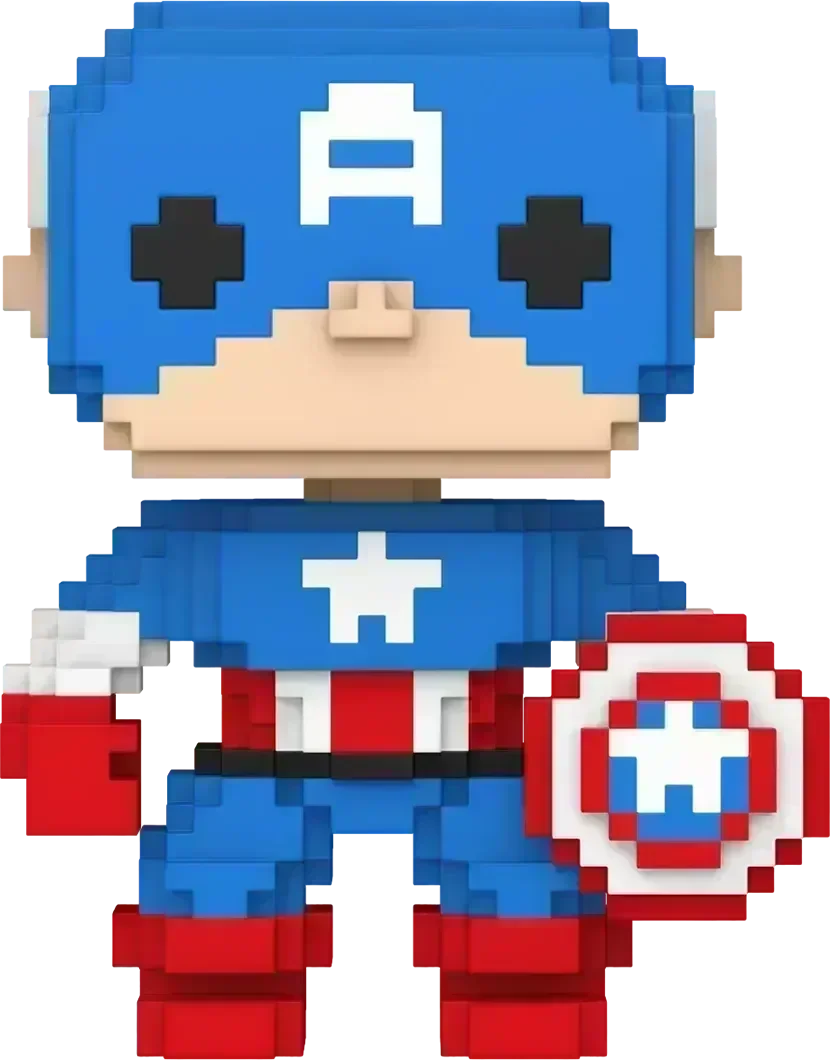 Marvel: 8-Bit - Captain America 8-Bit Pop! Vinyl [RS] - Image 2