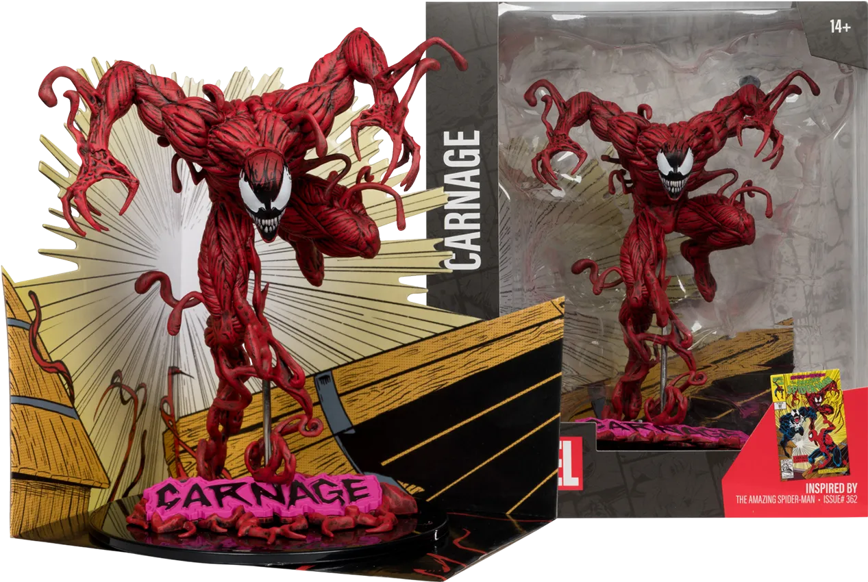 Marvel - Carnage "The Amazing Spider-Man #362" 1:10 Scale Posed Figure