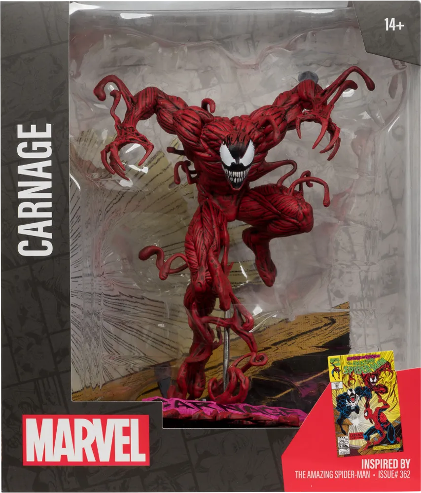 Marvel - Carnage "The Amazing Spider-Man #362" 1:10 Scale Posed Figure - Image 8