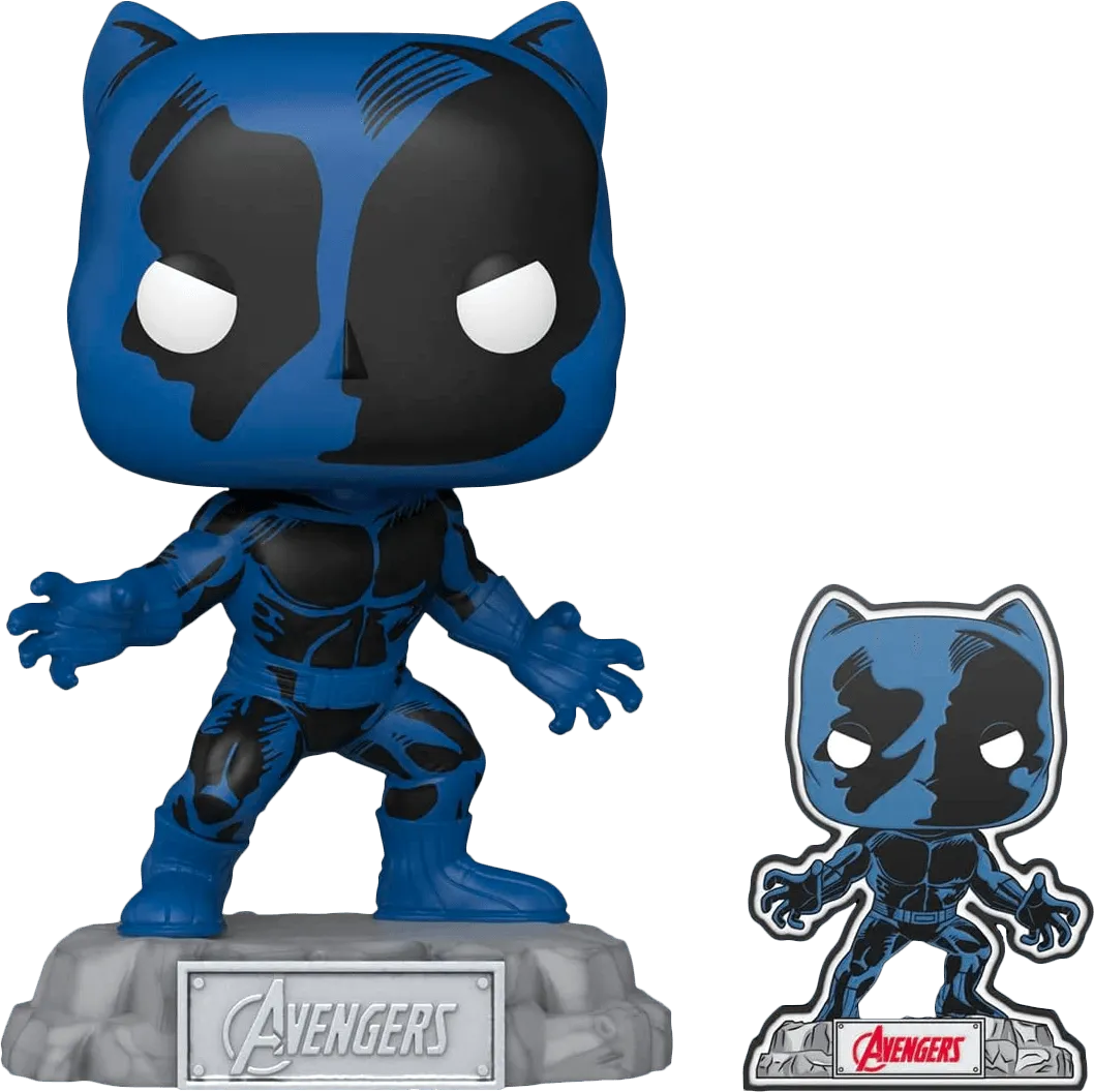 Marvel Comics - Black Panther Avengers 60th US Exclusive Pop! Vinyl with Pin [RS] - Image 2