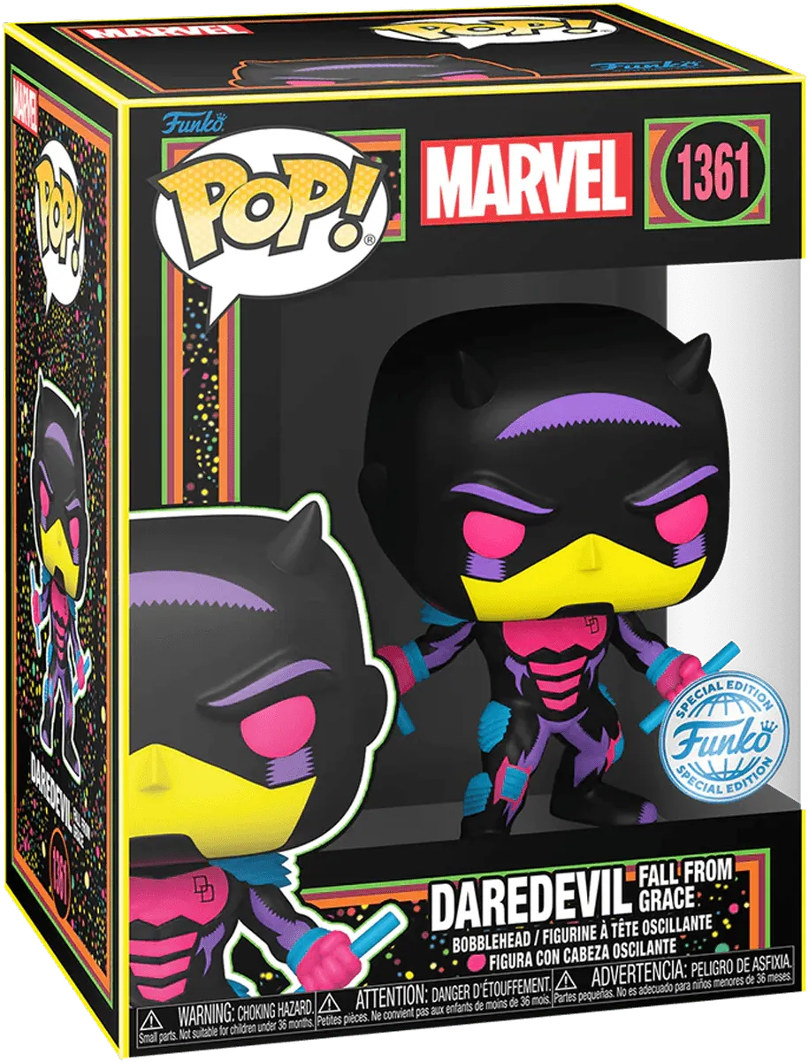 Marvel Comics - Daredevil (Fall from Grace) US Exclusive Blacklight Pop! Vinyl [RS] - Image 3