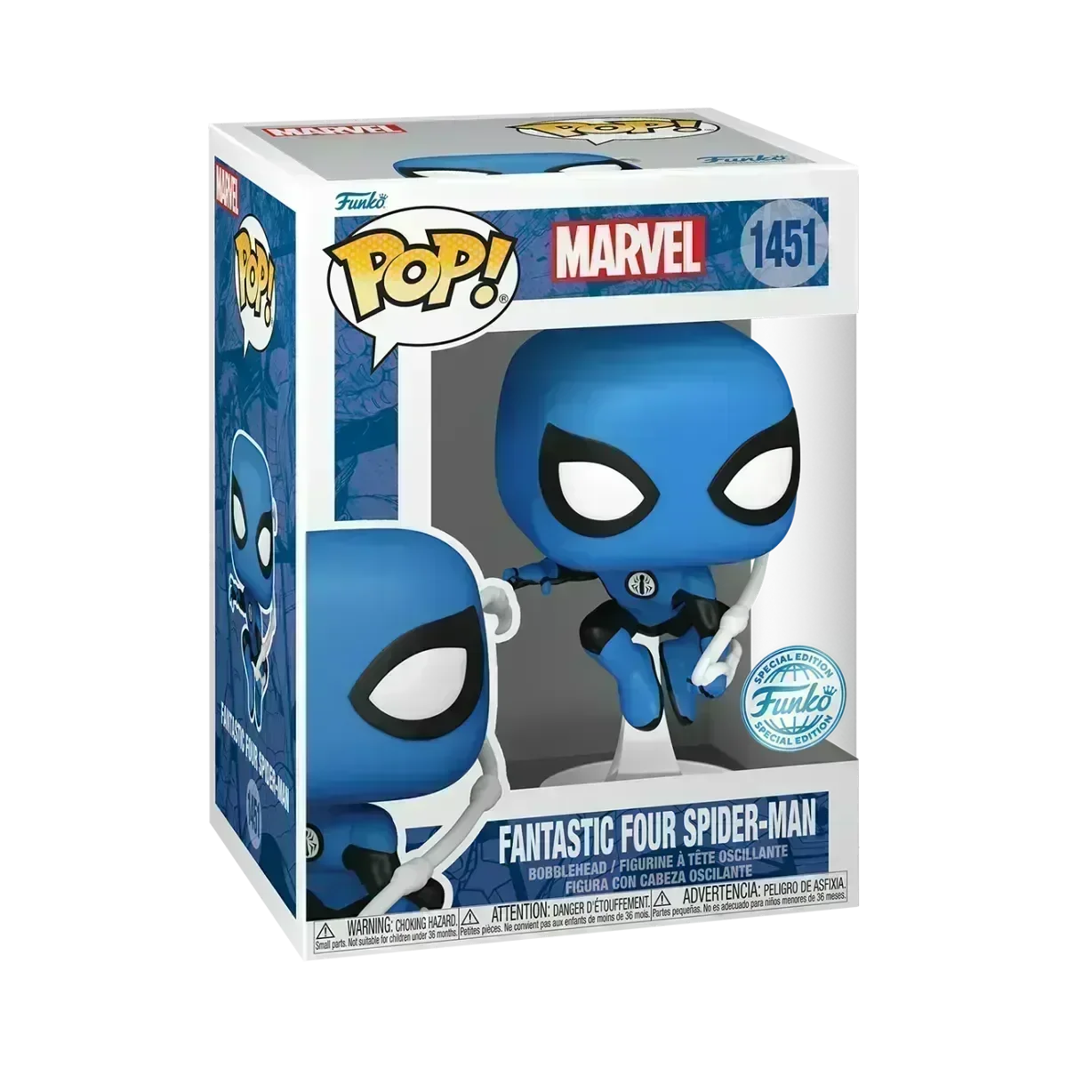 Marvel Comics - Fantastic Four Spider-Man US Exclusive Pop! Vinyl [RS] - Image 3