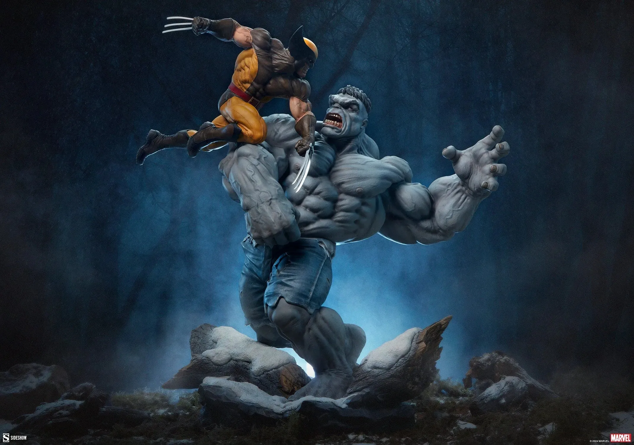 Marvel Comics - Grey Hulk vs Wolverine Maquette - Image 2