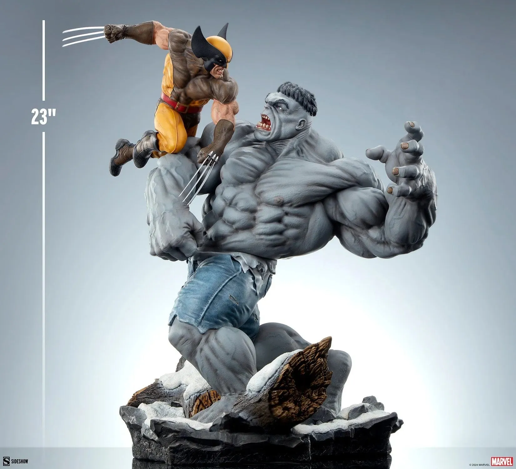 Marvel Comics - Grey Hulk vs Wolverine Maquette - Image 6