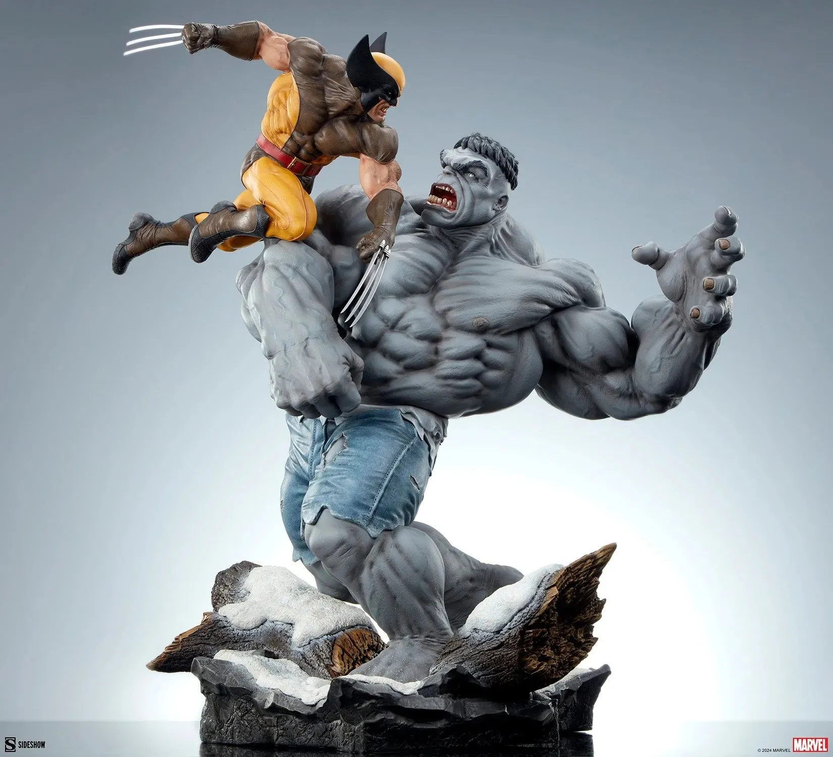 Marvel Comics - Grey Hulk vs Wolverine Maquette - Image 9
