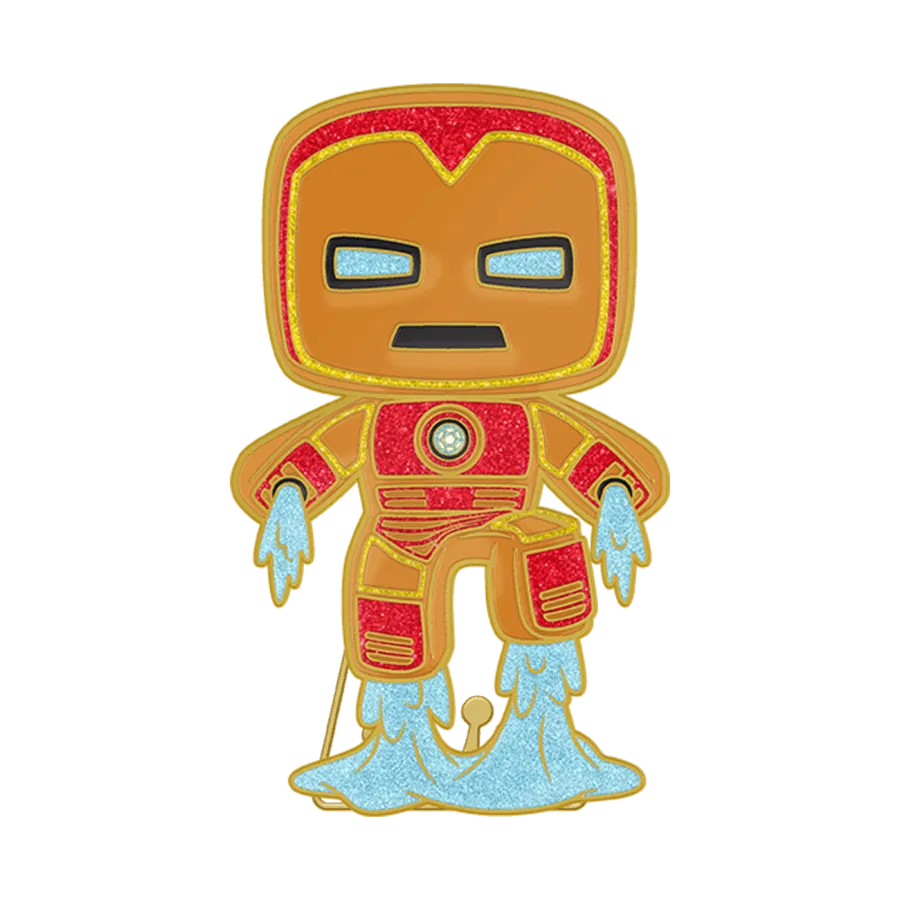 Marvel Comics - Iron Man Gingerbread Enamel Pop! Pin - Image 2