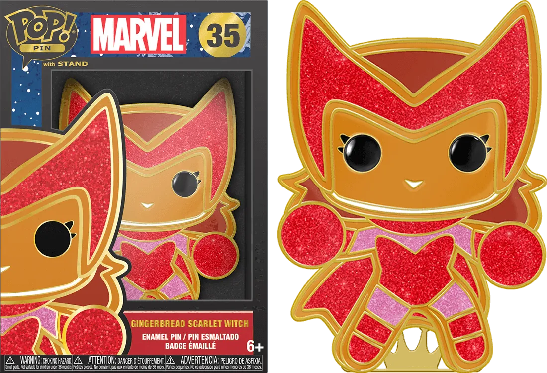 Marvel Comics - Scarlet Witch Gingerbread Enamel Pop! Pin