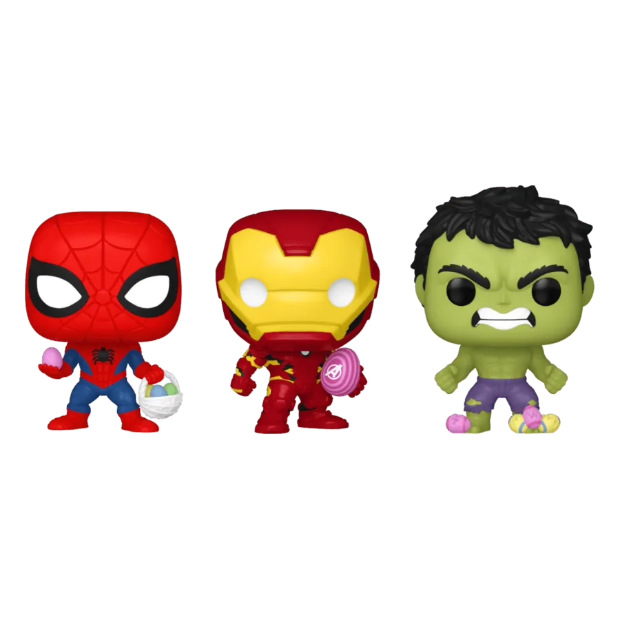 Marvel Comics - Spider-Man, Iron Man & Hulk Carrot Pocket Pop! 3-Pack - Image 2