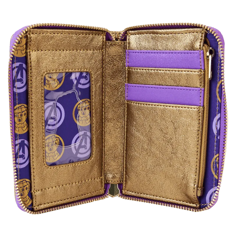 Marvel Comics - Thanos Gauntlet Metallic Zip Around Wallet - Image 3