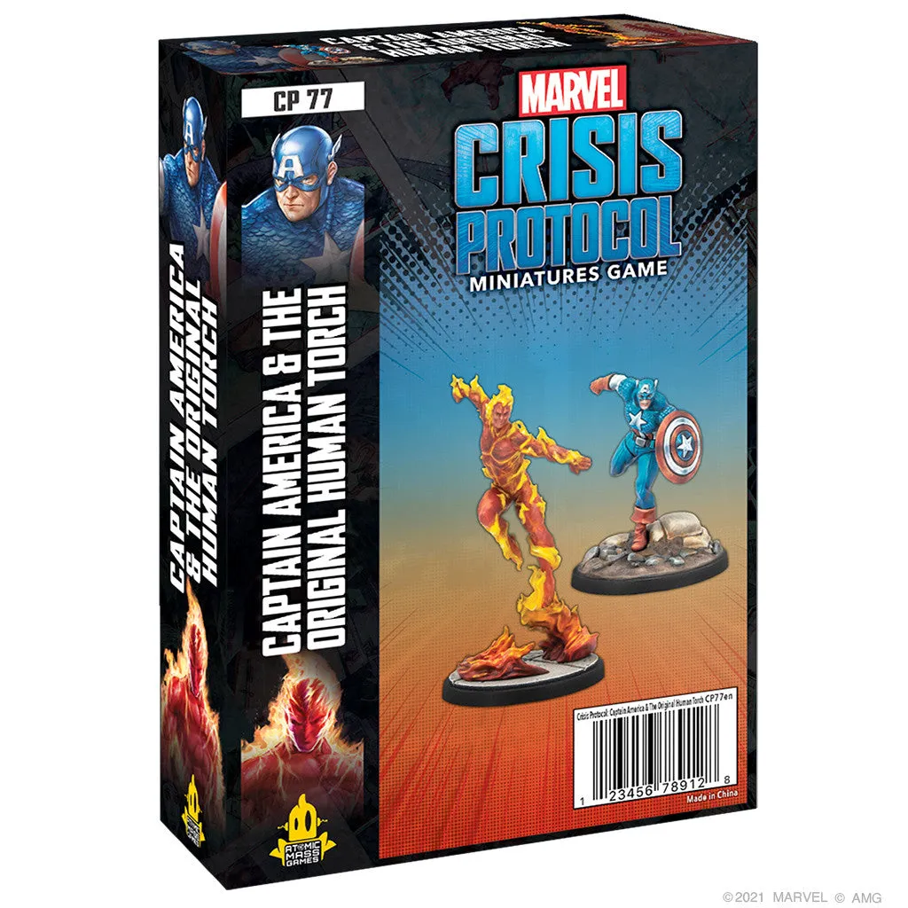Marvel Crisis Protocol Captain America & the Original Human Torch - Image 2