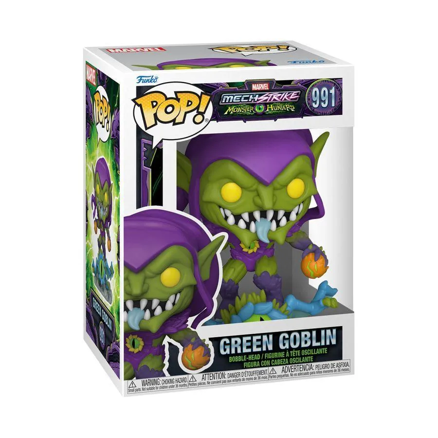 Marvel Mech Strike Monster Hunters - Green Goblin Pop! Vinyl - Image 3