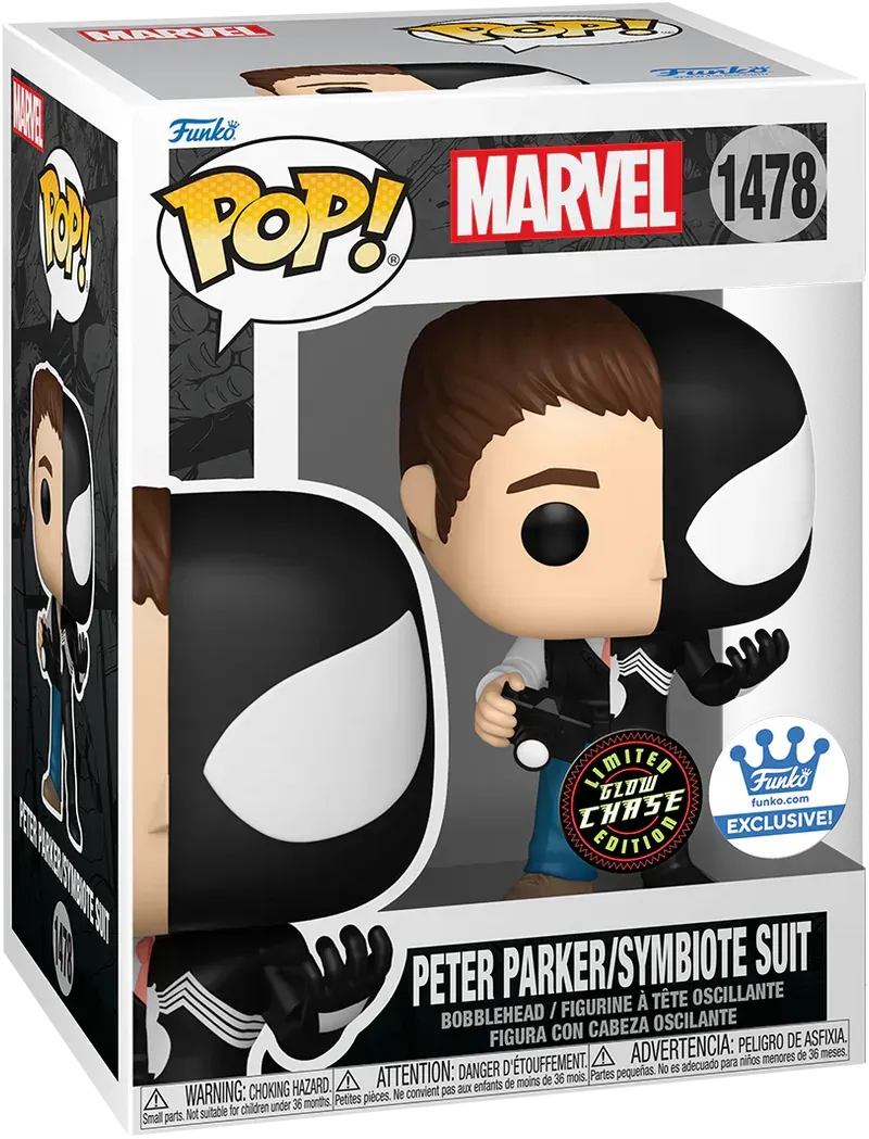 Marvel: Split - Peter Parker/Symbiote US Exclusive Pop! Vinyl - Chase Bundle [RS] - Image 3