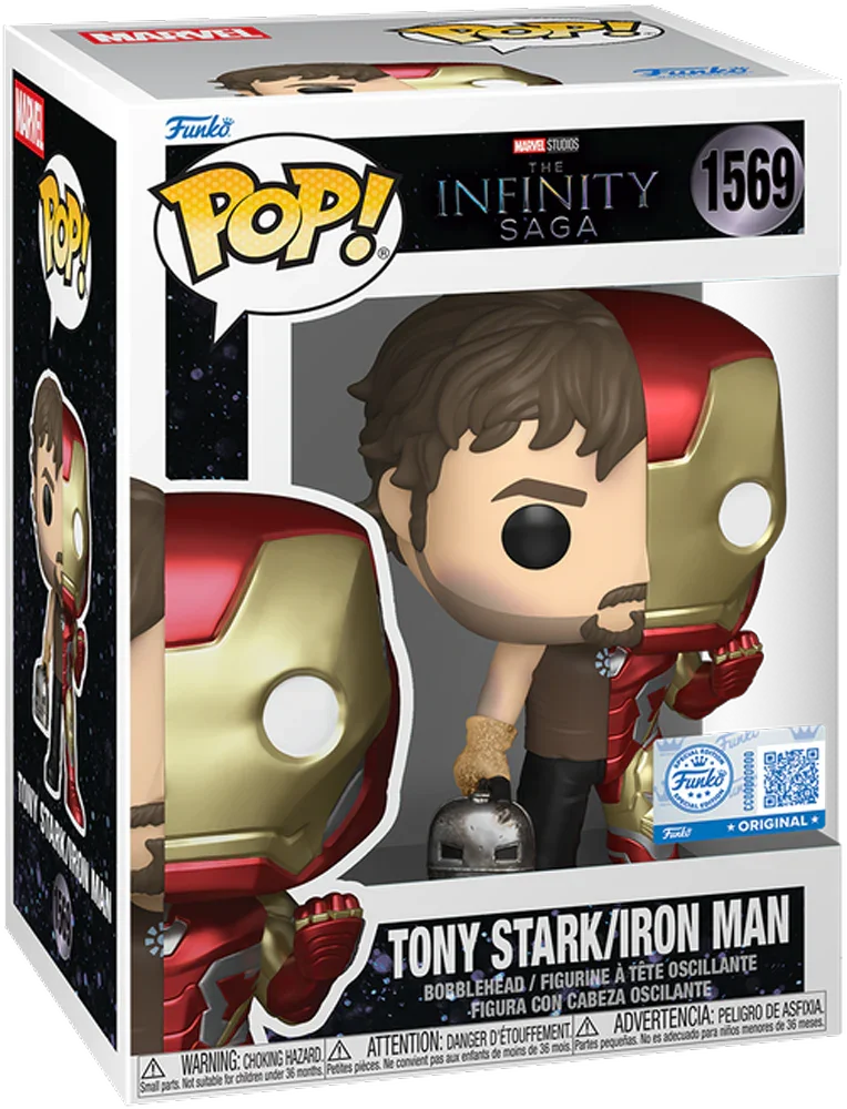 Marvel: Split - Tony Stark/Iron Man Pop! Vinyl [RS] - Image 3