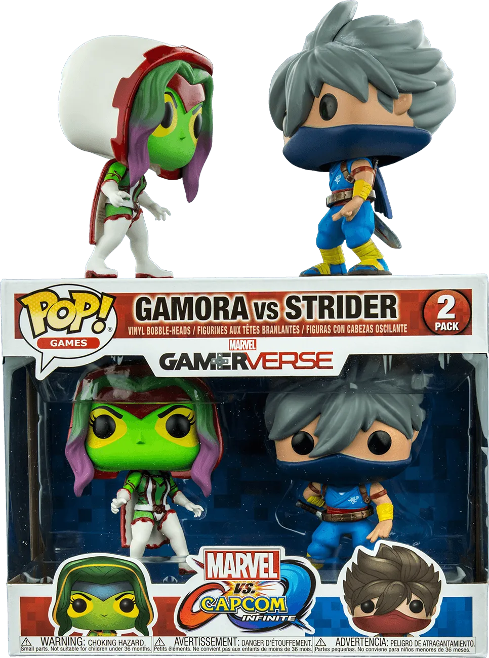 Marvel vs Capcom: Infinite - Gamora vs Strider US Exclusive Pop! Vinyl 2-pack