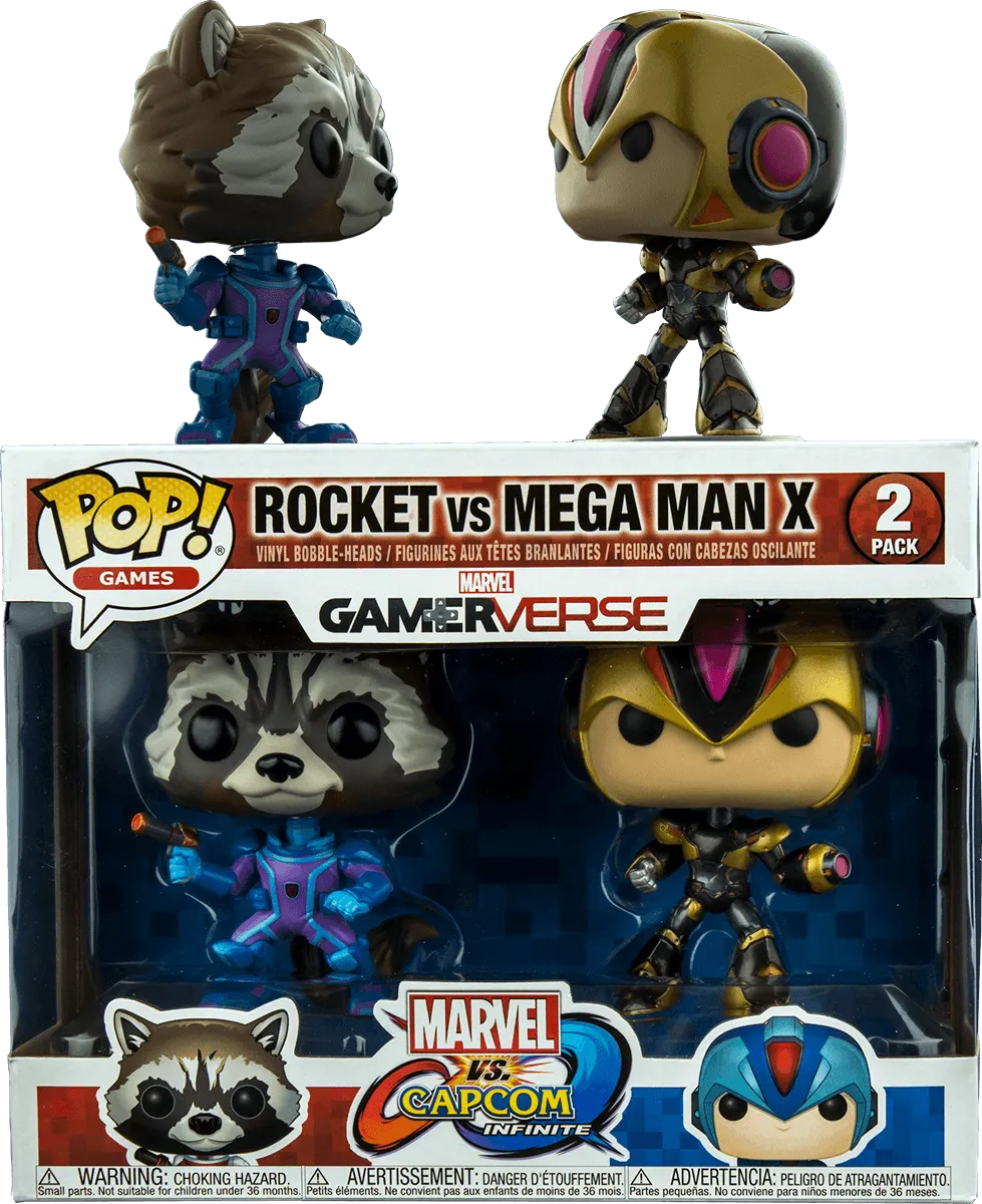 Marvel vs Capcom: Infinite - Rocket vs Mega Man X US Exclusive Pop! Vinyl 2-pack