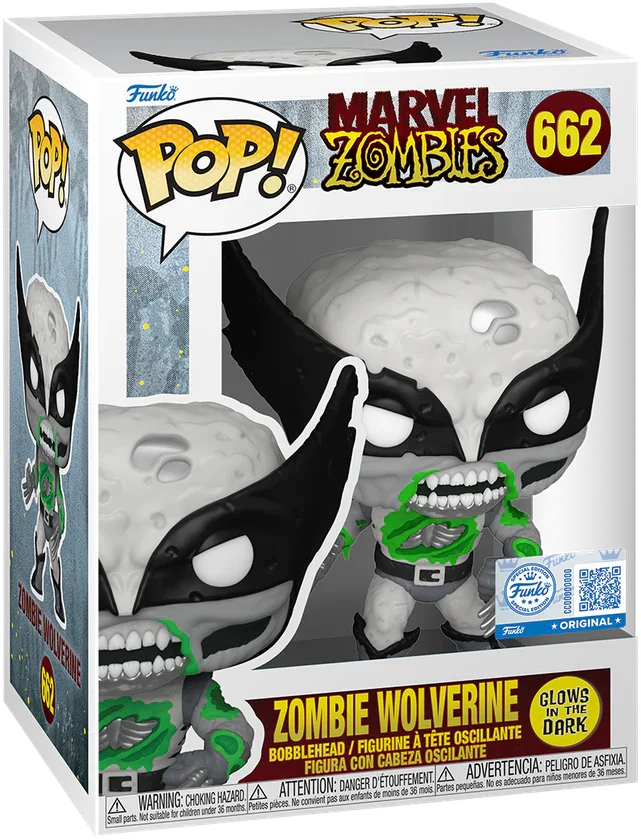 Marvel: Zombies - Wolverine US Exclusive Glow Pop! Vinyl [RS] - Image 3