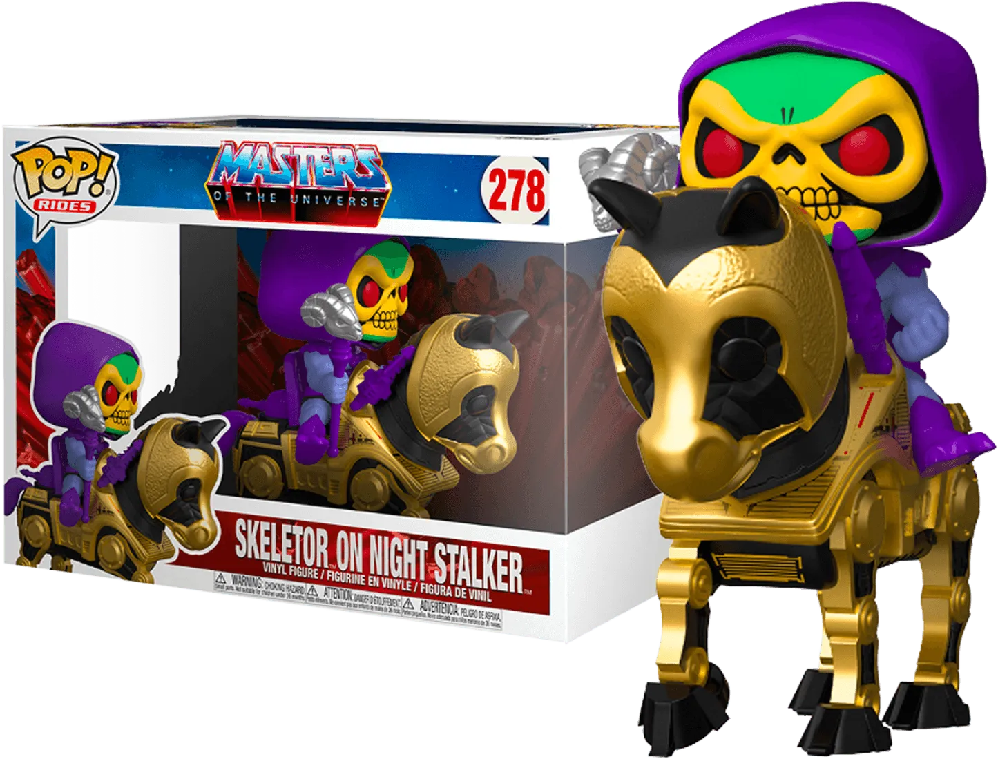 Masters of the Universe - Skeletor with Night Stalker Pop! Ride