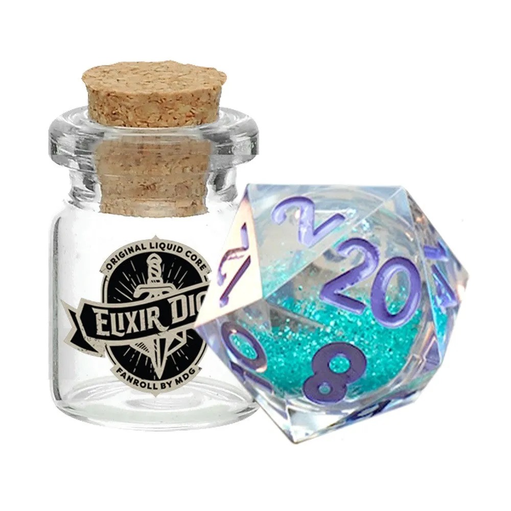 MDG Individual d20 Elixir Liquid Core Dice: Disco Vibes - Image 2