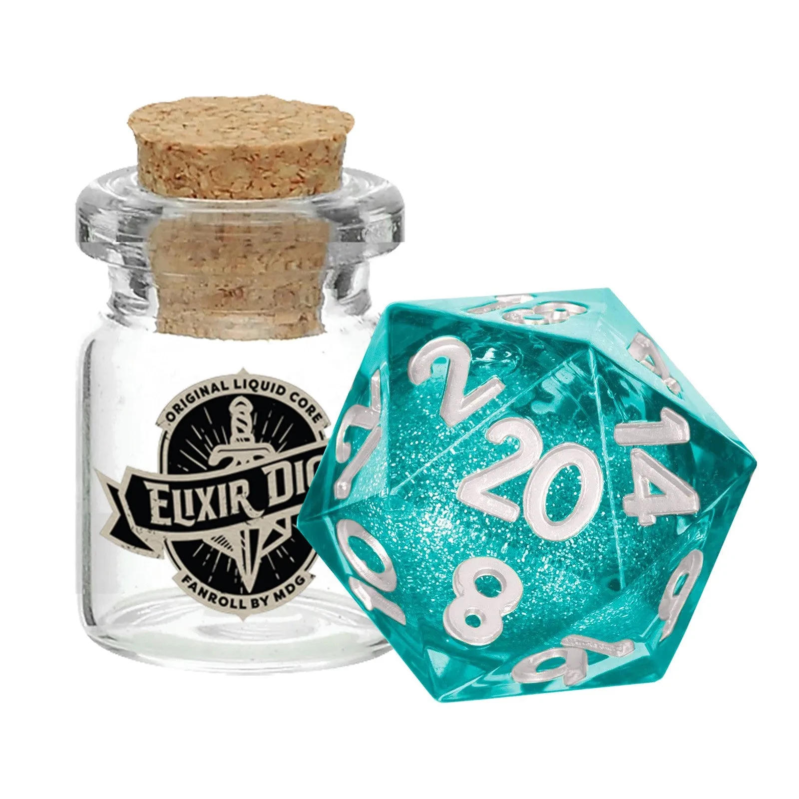 MDG Individual d20 Elixir Liquid Core Dice: Mana Extract - Image 2