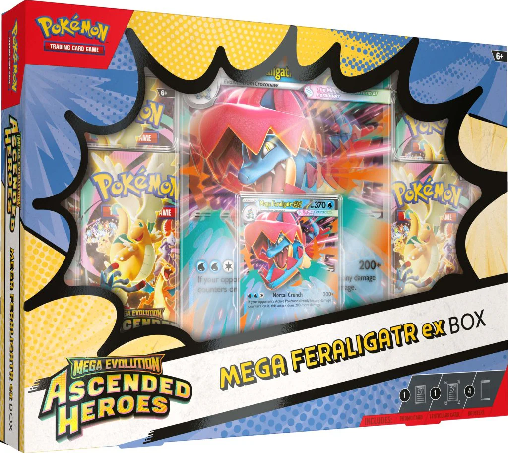 Mega Evolution—Ascended Heroes Mega Meganium ex Box, Mega Emboar ex Box, or Mega Feraligatr ex Box - Image 3