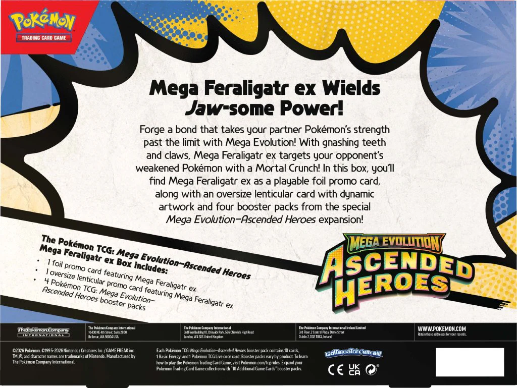 Mega Evolution—Ascended Heroes Mega Meganium ex Box, Mega Emboar ex Box, or Mega Feraligatr ex Box - Image 4