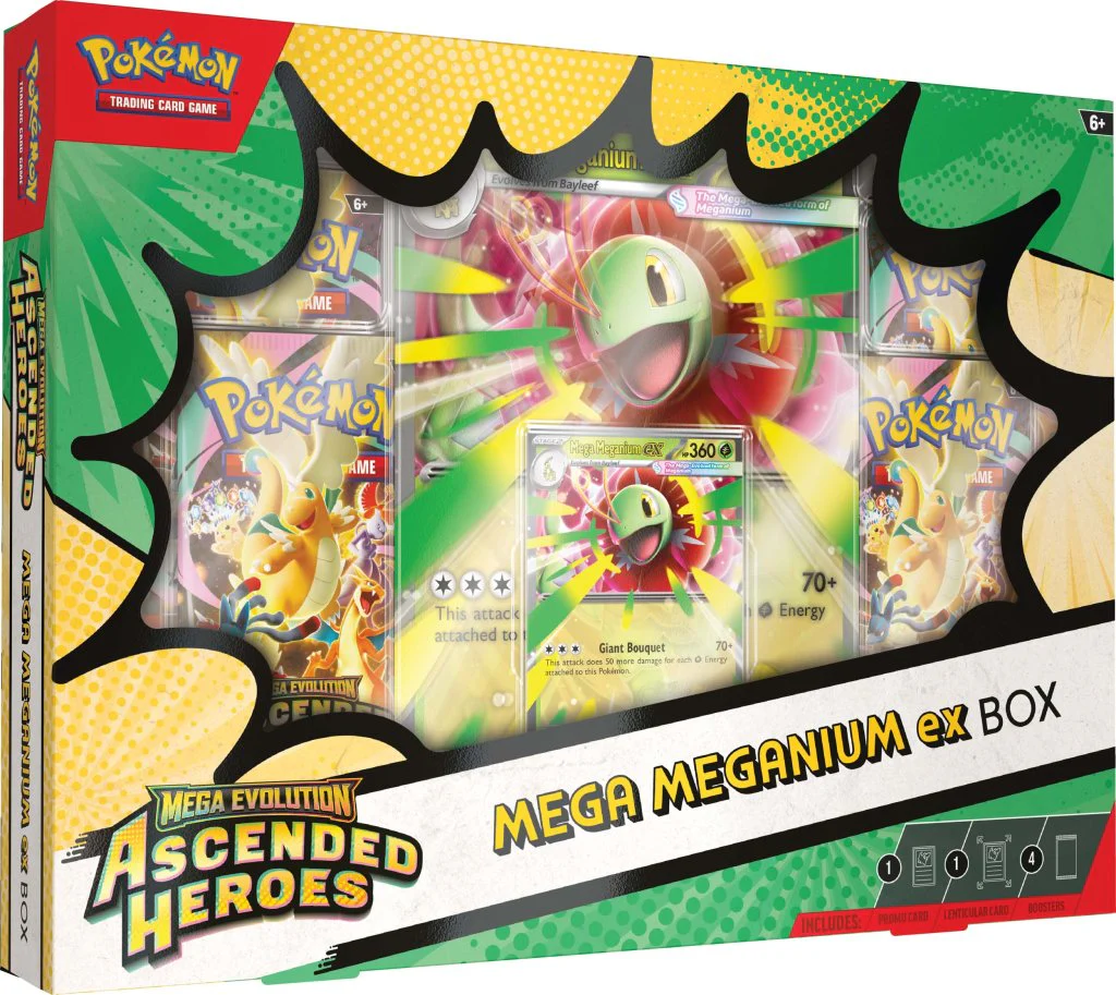 Mega Evolution—Ascended Heroes Mega Meganium ex Box, Mega Emboar ex Box, or Mega Feraligatr ex Box - Image 5