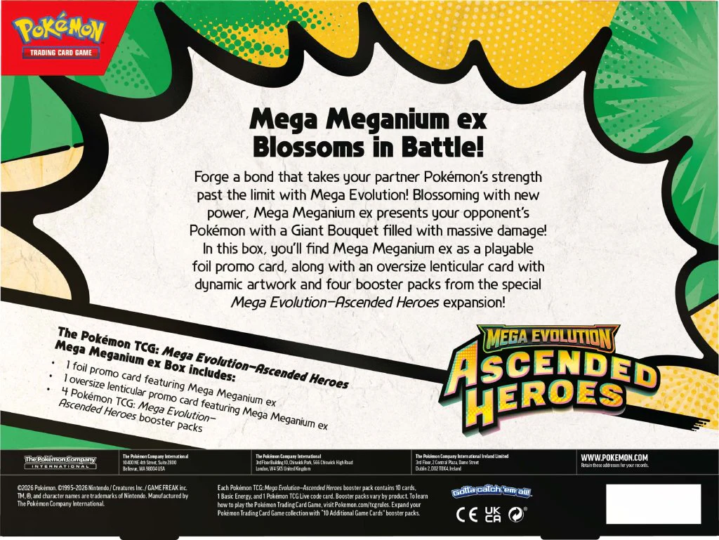 Mega Evolution—Ascended Heroes Mega Meganium ex Box, Mega Emboar ex Box, or Mega Feraligatr ex Box - Image 6