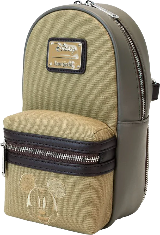 Mickey & Friends - Faux Leather & Canvas Water Bottle Crossbody - Image 7