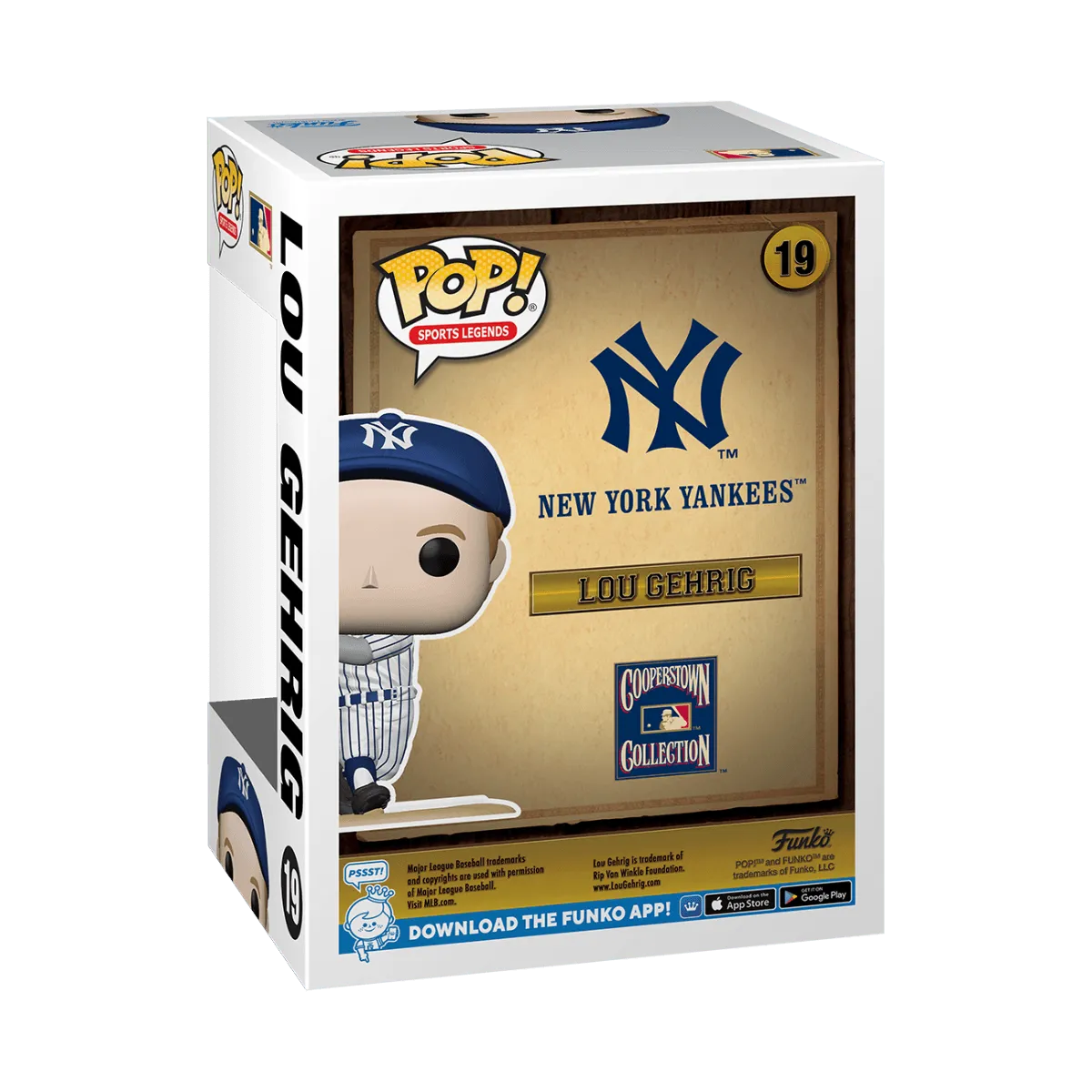 MLB: Legends - Lou Gehrig (with chase) Pop! Vinyl - Image 3