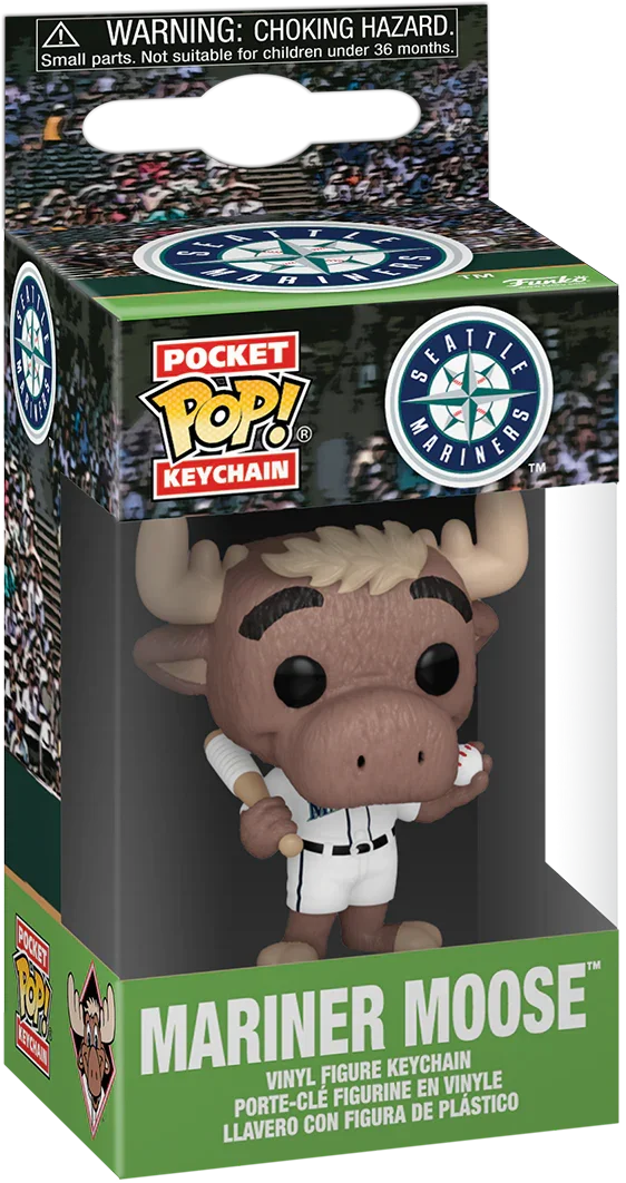 MLB: Mascots - Seattle Mariner Moose Pop! Vinyl Keychain - Image 3