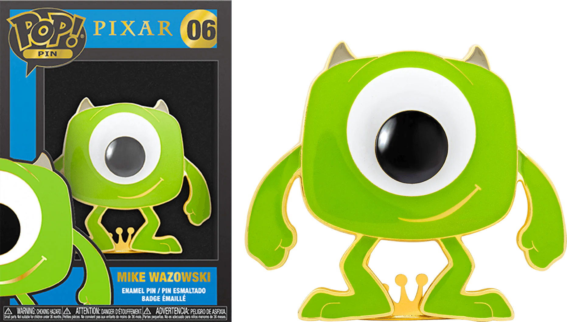 Monsters Inc - Mike Wazowski 4" Pop! Enamel Pin