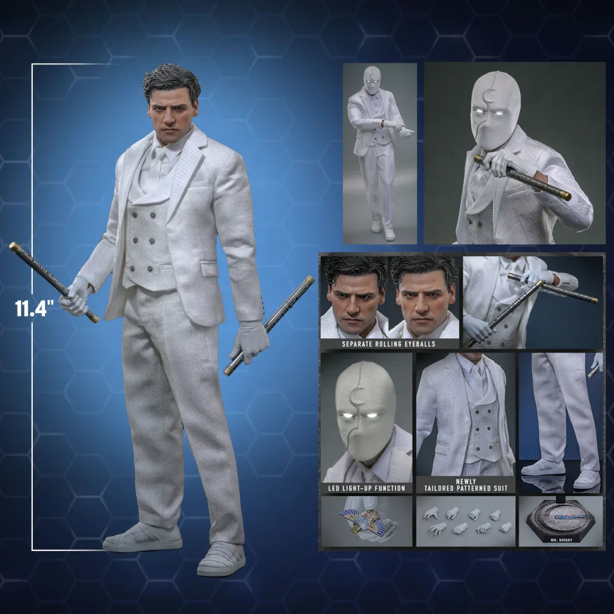Moon Knight (TV) - Mr. Knight 1:6 Scale Collectable Action Figure - Image 2