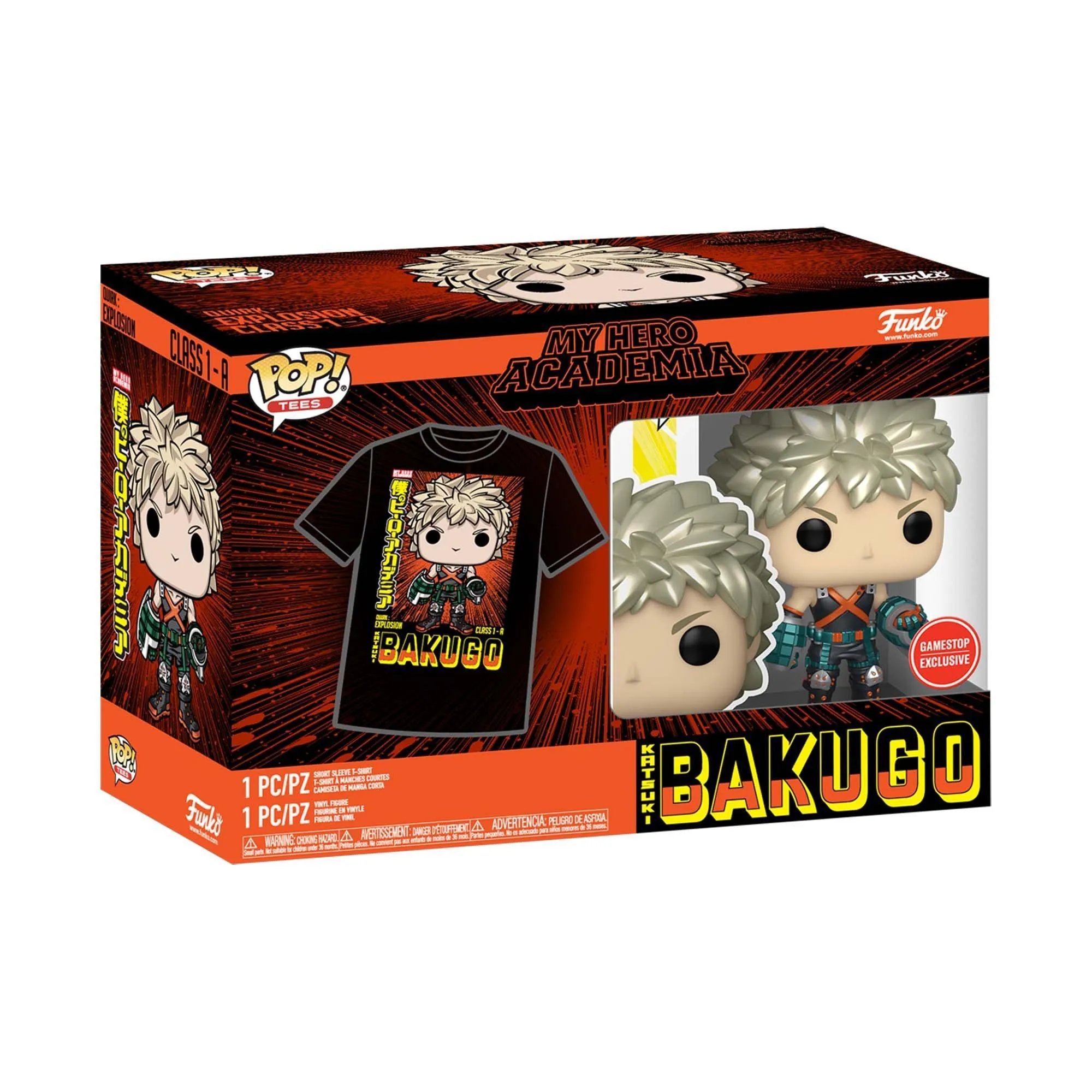 My Hero Academia POP! Katsuki Bukugo and T-Shirt GameStop Exclusive (Large) - Image 4