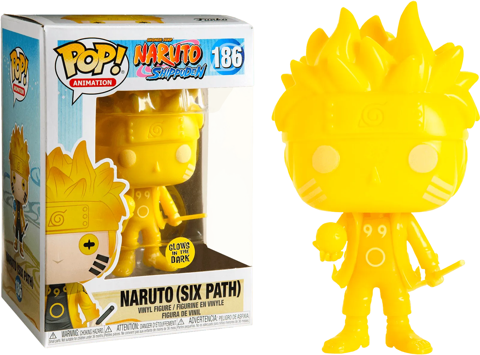 Naruto: Shippuden - Naruto Six Path Yellow Glow US Exclusive Pop! Vinyl [RS]