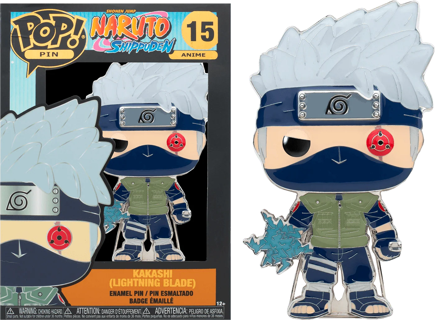 Naruto: Shippuden - Kakashi Lightning Blds 4" Pop! Enamel Pin
