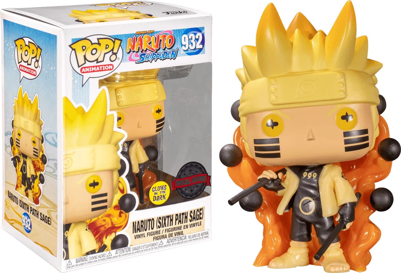 Naruto: Shippuden - Naruto 6 Path Sage Glow Specialty Store Exclusive Pop! Vinyl