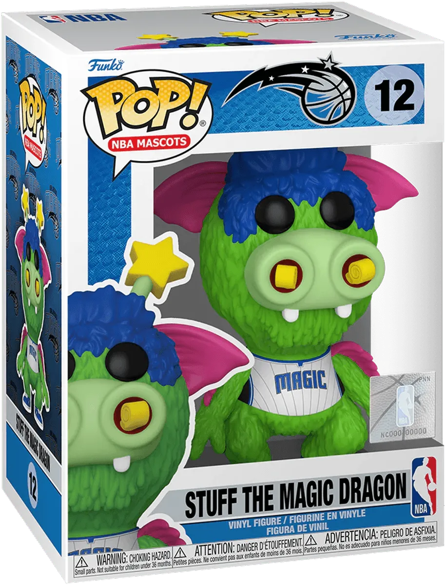 NBA Basketball: Mascots - Stuff the Magic Dragon Orlando Magic Pop! Vinyl - Image 3