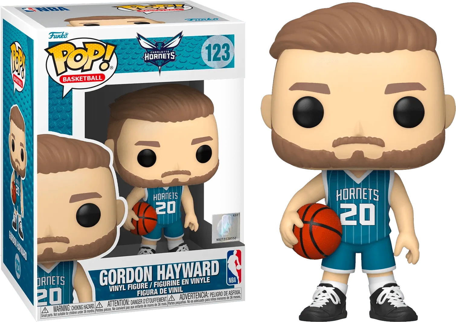 NBA: Hornets - Gordon Hayward (Teal Jersey) Pop! Vinyl