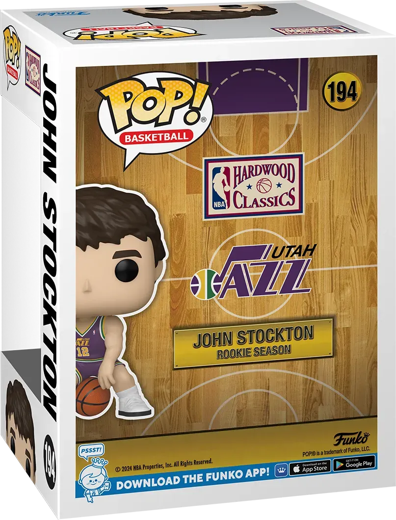 NBA Legends: Jazz - John Stockton (Rookie) Pop! Vinyl - Image 4